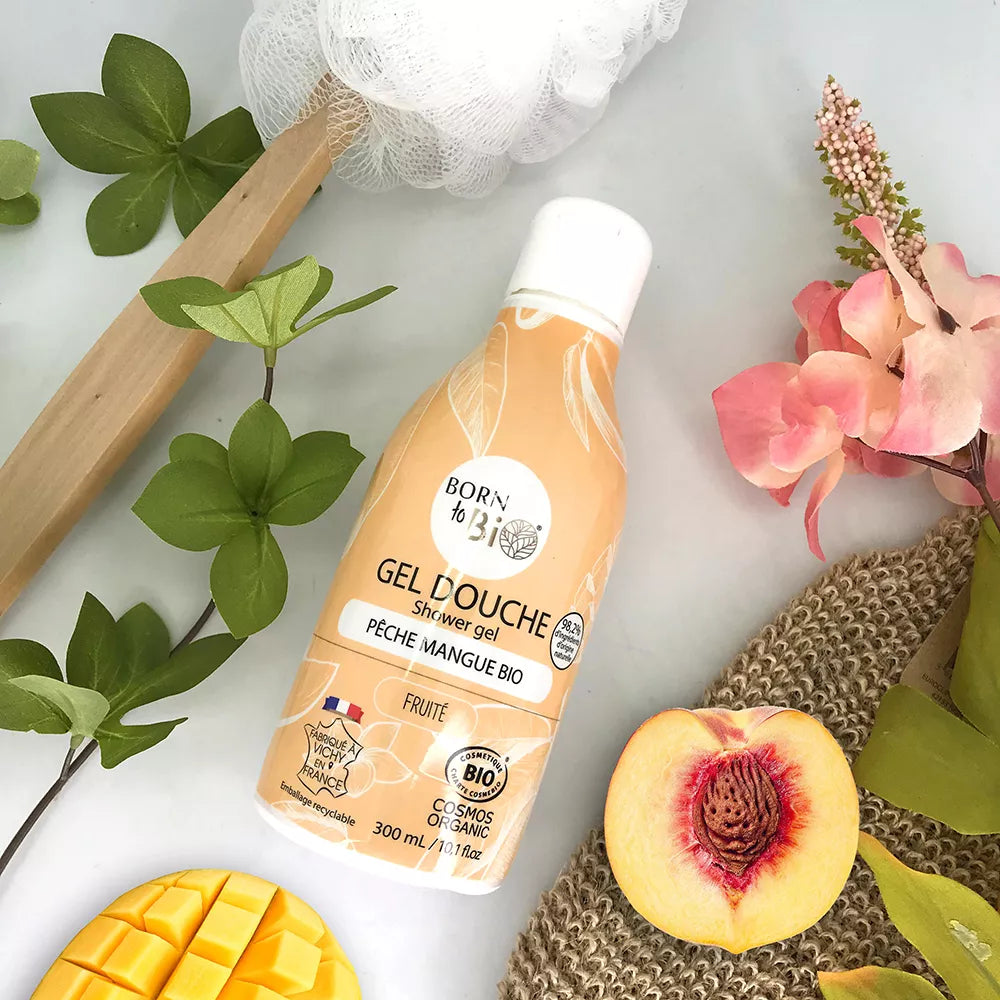 Gel Douche Pêche Mangue - Certifié Bio-2