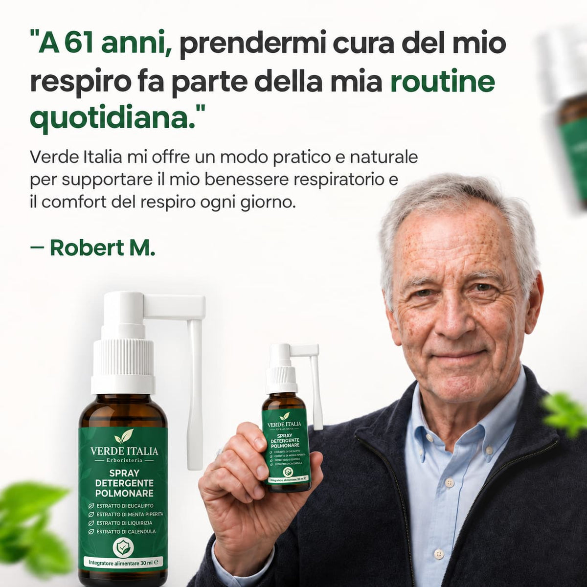 Libera le tue vie respiratorie in 2-4 settimane con lo spray detergente polmonare