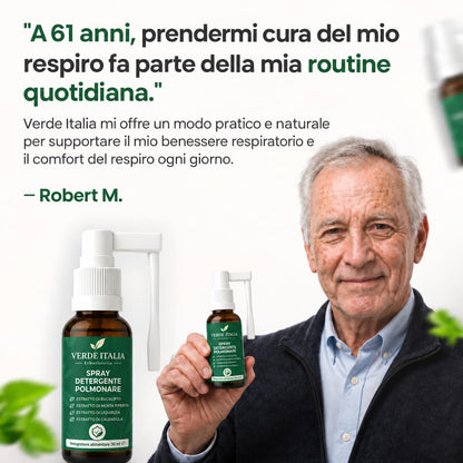 Libera le tue vie respiratorie in 2-4 settimane con lo spray detergente polmonare